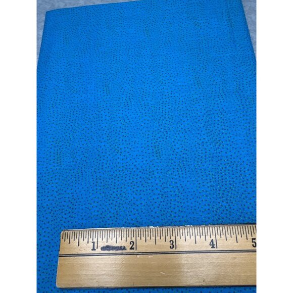 Blue Cotton Fabric with Dotted Pattern 1/2 yard x 44" - Picture 2 of 7